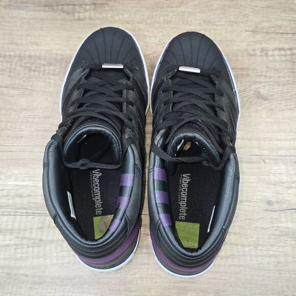 David Beckham x adidas Neo Black Men's Size 11 Black Leather Shoes (G30509) READ - Picture 8 of 12